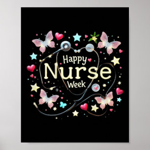 Happy National Nurses Week 2025 - Schattigee toeko Poster