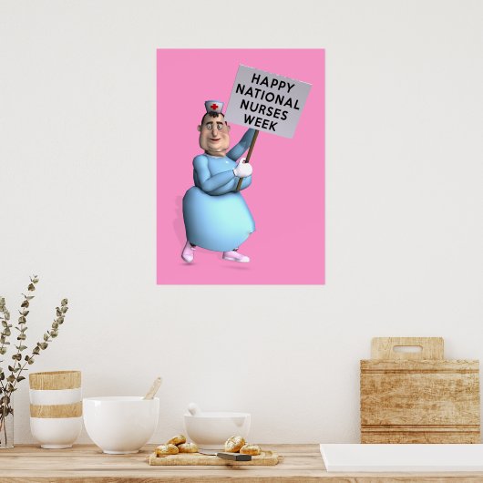 Happy National Nurses Week! Poster (Keuken)