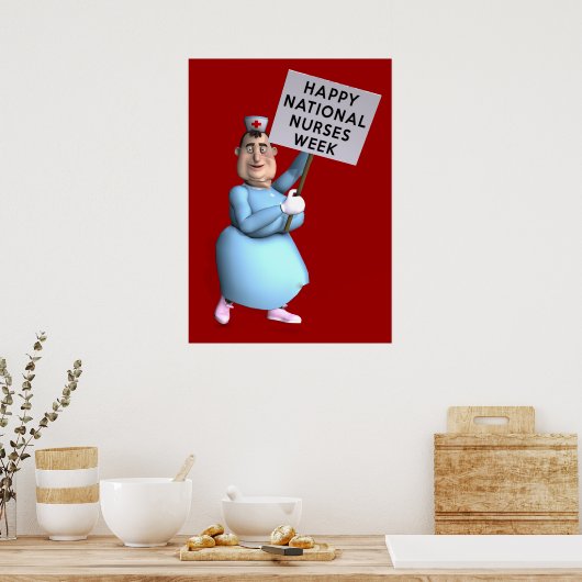 Happy National Nurses Week! Poster (Keuken)