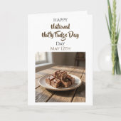 Happy National Nutty Fudge Day | May 12th Kaart (Voorkant)