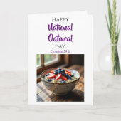 Happy National Oatmeal Day | October 29th Kaart (Voorkant)