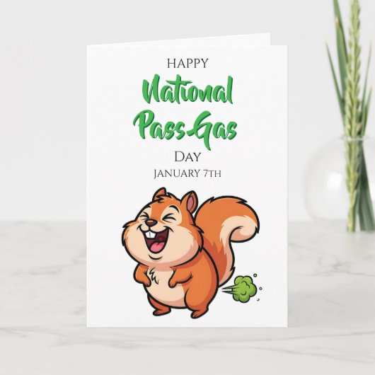 Happy National Pass Gas Day | January 7th Kaart (Voorkant)