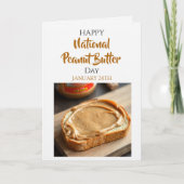 Happy National Peanut Butter Day | January 24th Kaart (Voorkant)