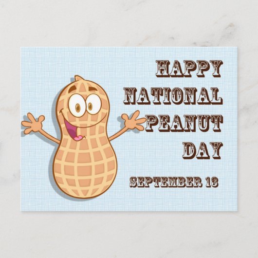 Happy National Peanut Day 13 september Briefkaart (Voorkant)