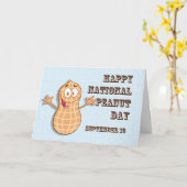 Happy National Peanut Day 13 september Kaart (Gele Bloem)