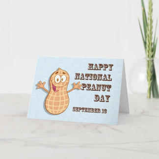 Happy National Peanut Day 13 september Kaart