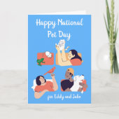 Happy National Pet Day My Humans and Me Kaart (Voorkant)