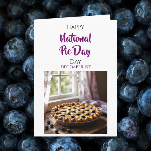 Happy National Pie Day | Dec 1st Kaart
