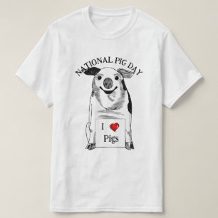 Happy National Pig Day T-shirt