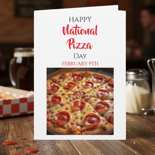 Happy National Pizza Day | February 9th Kaart