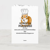 Happy National Pizza Month is October Kaart (Achterkant)