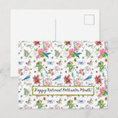 Happy National Pollinators Month juni Honingbijen Briefkaart (Voorkant / Achterkant)