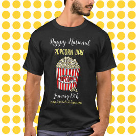 Happy National Popcorn Day - 19 januari T-shirt