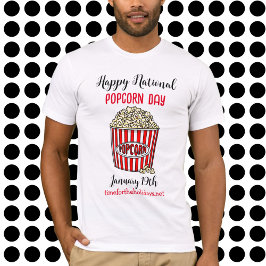 Happy National Popcorn Day - 19 januari T-shirt