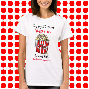 Happy National Popcorn Day - 19 januari T-shirt