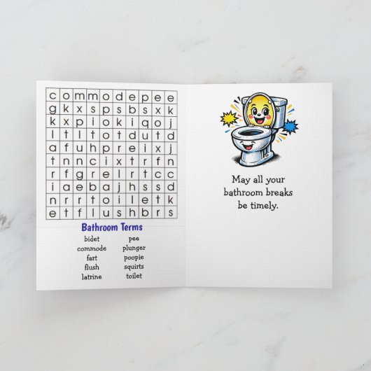 Happy National Potty Dance Day | March 5th Kaart (Binnen)