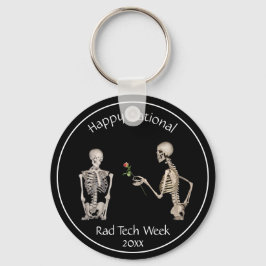 Happy National Rad Tech Week en Skeletons Keychai Sleutelhanger