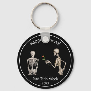 Happy National Rad Tech Week en Skeletons Keychai Sleutelhanger