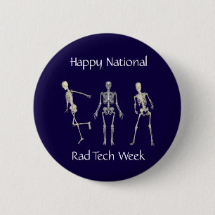 Happy National Rad Tech Week Ronde Button 5,7 Cm