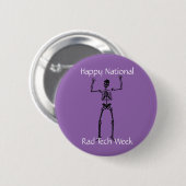 Happy National Rad Tech Week Ronde Button 5,7 Cm (Voorkant /achterkant)