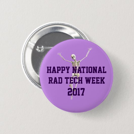 Happy National Rad Tech Week Ronde Button 5,7 Cm (Voorkant /achterkant)