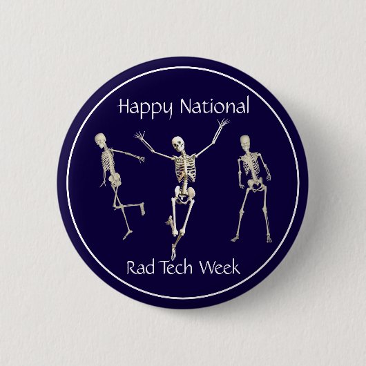 Happy National Rad Tech Week Ronde Button 5,7 Cm (Voorkant)