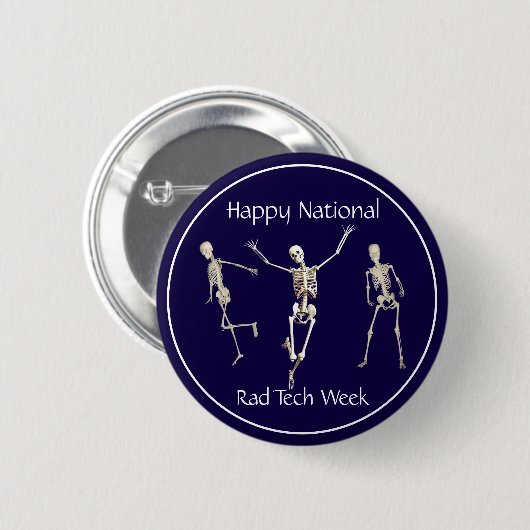 Happy National Rad Tech Week Ronde Button 5,7 Cm (Voorkant /achterkant)