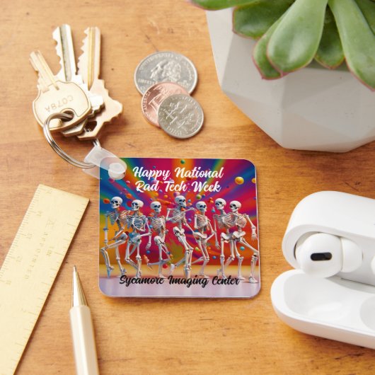 Happy National Rad Tech Week Sleutelhanger (Bureau)