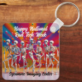 Happy National Rad Tech Week Sleutelhanger (Achterkant)
