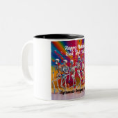 Happy National Rad Tech Week Tweekleurige Koffiemok (Voorkant links)