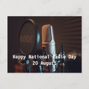 Happy National Radio Day Feestdagenkaart