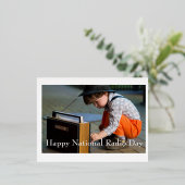 Happy National Radio Day Folie Feestdagen Briefkaart (Staand Voorkant)