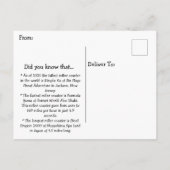 Happy National Roller Onderzetter Day - 16 augustu Briefkaart (Achterkant)