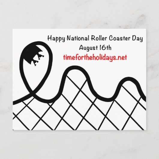 Happy National Roller Onderzetter Day - 16 augustu Briefkaart (Voorkant)