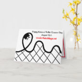 Happy National Roller Onderzetter Day - 16 augustu Kaart (Gele Bloem)