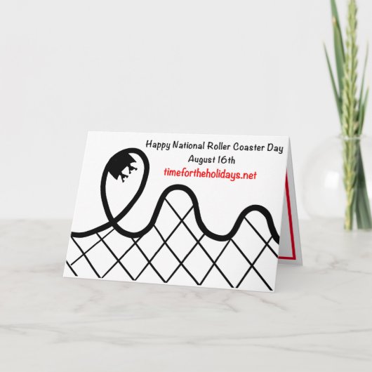 Happy National Roller Onderzetter Day - 16 augustu Kaart (Voorkant)