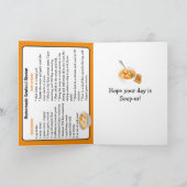 Happy National Seafood Bisque Day Card Kaart (Binnen)