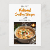 Happy National Seafood Bisque Day Recept Kaart (Voorkant)