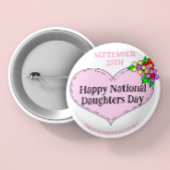 Happy National Sisters Day - 25 september Ronde Button 5,7 Cm