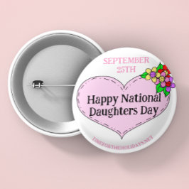 Happy National Sisters Day - 25 september Ronde Button 5,7 Cm