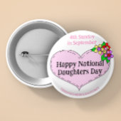 Happy National Sisters Day Ronde Button 5,7 Cm