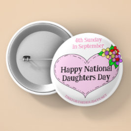 Happy National Sisters Day Ronde Button 5,7 Cm