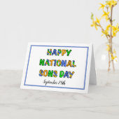 Happy National Sons Day | 28 september Kaart (Gele Bloem)
