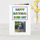 Happy National Sons Day | 28e kaart september (Gele Bloem)