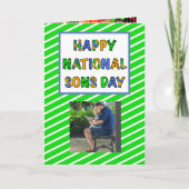 Happy National Sons Day | 28e kaart september (Voorkant)