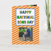 Happy National Sons Day | 28e kaart september (Voorkant)