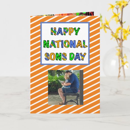 Happy National Sons Day | 28e kaart september (Gele Bloem)