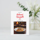 Happy National Spaghetti Day | January 4th Briefkaart (Staand voorkant)