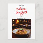 Happy National Spaghetti Day | January 4th Briefkaart (Voorkant)