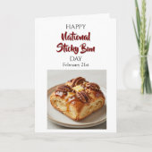 Happy National Sticky Bun Day! Feb 21st Kaart (Voorkant)
